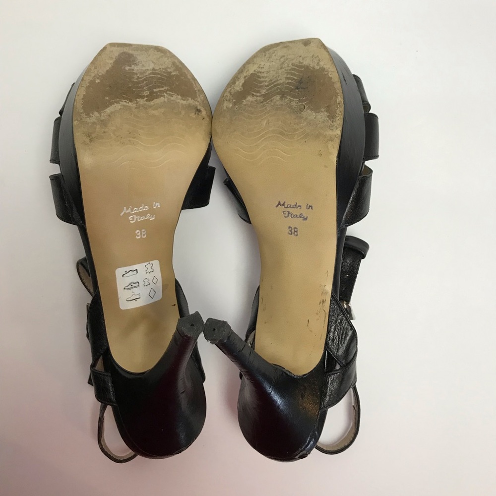 Formentini T-Strap Platform Sandals. Size 8 - Picture 6 of 8